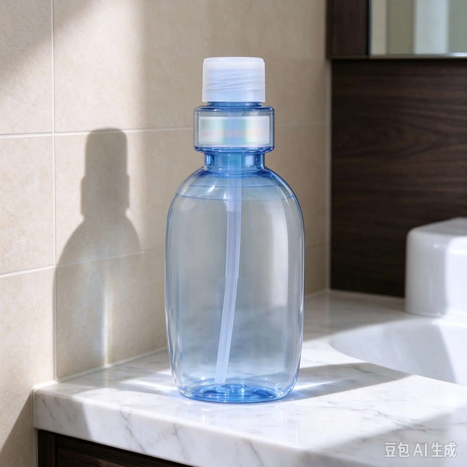 250ml PET portable quantitative mouthwash bottle, empty plastic oral hygiene cleaning packaging container