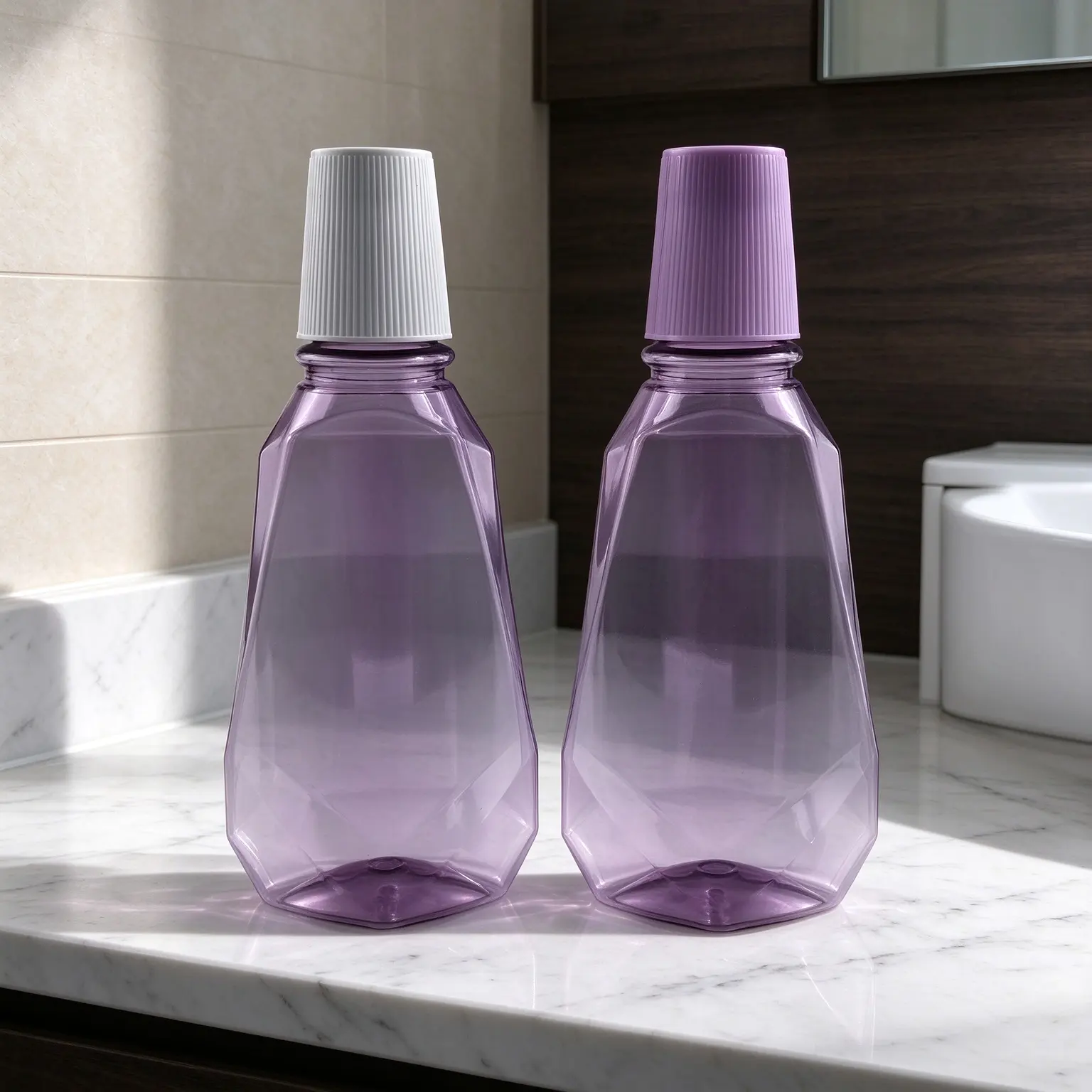 250ml high quality PET plastic bottle, empty container for oral care liquid packaging