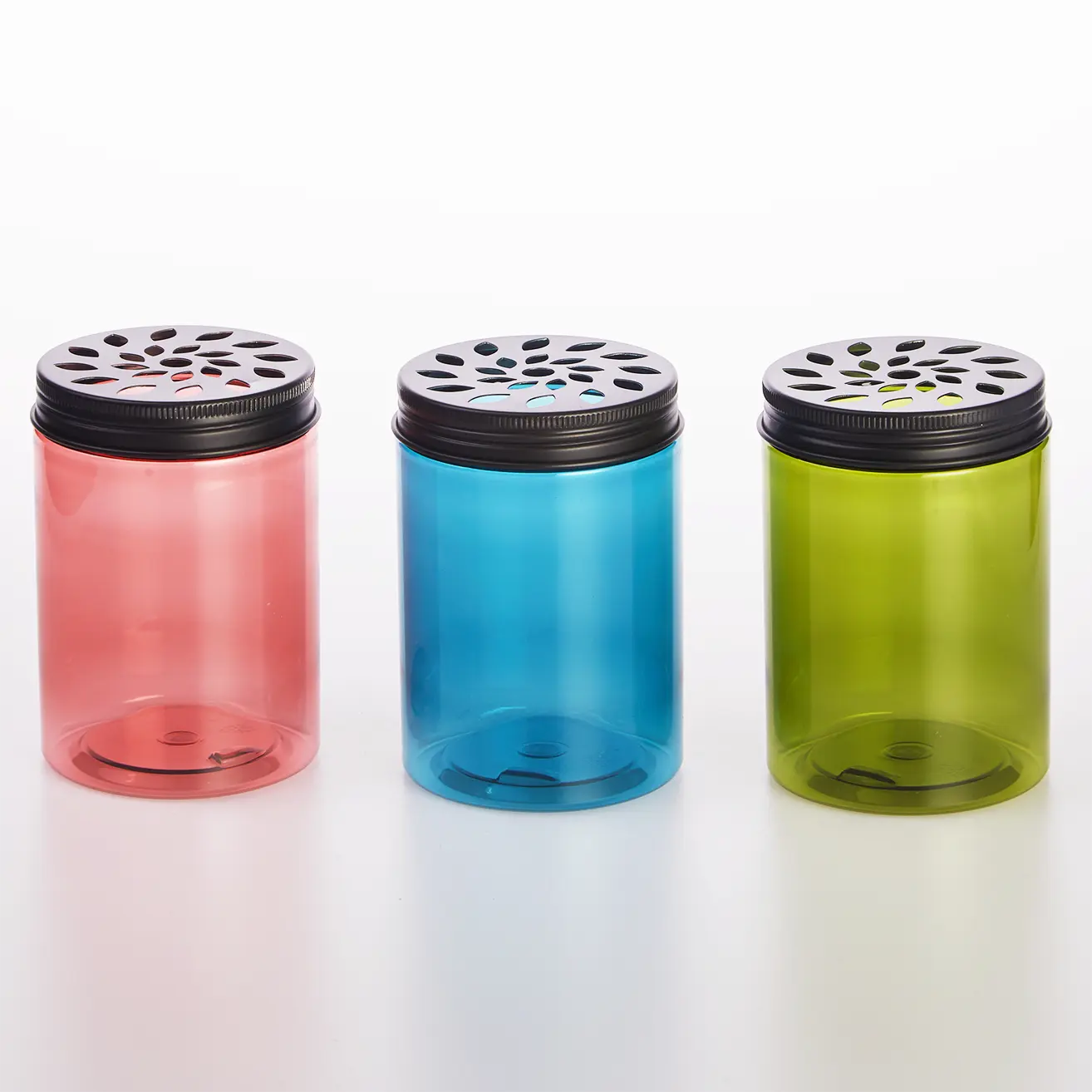 PET plastic jar, empty wide mouth storage jar
