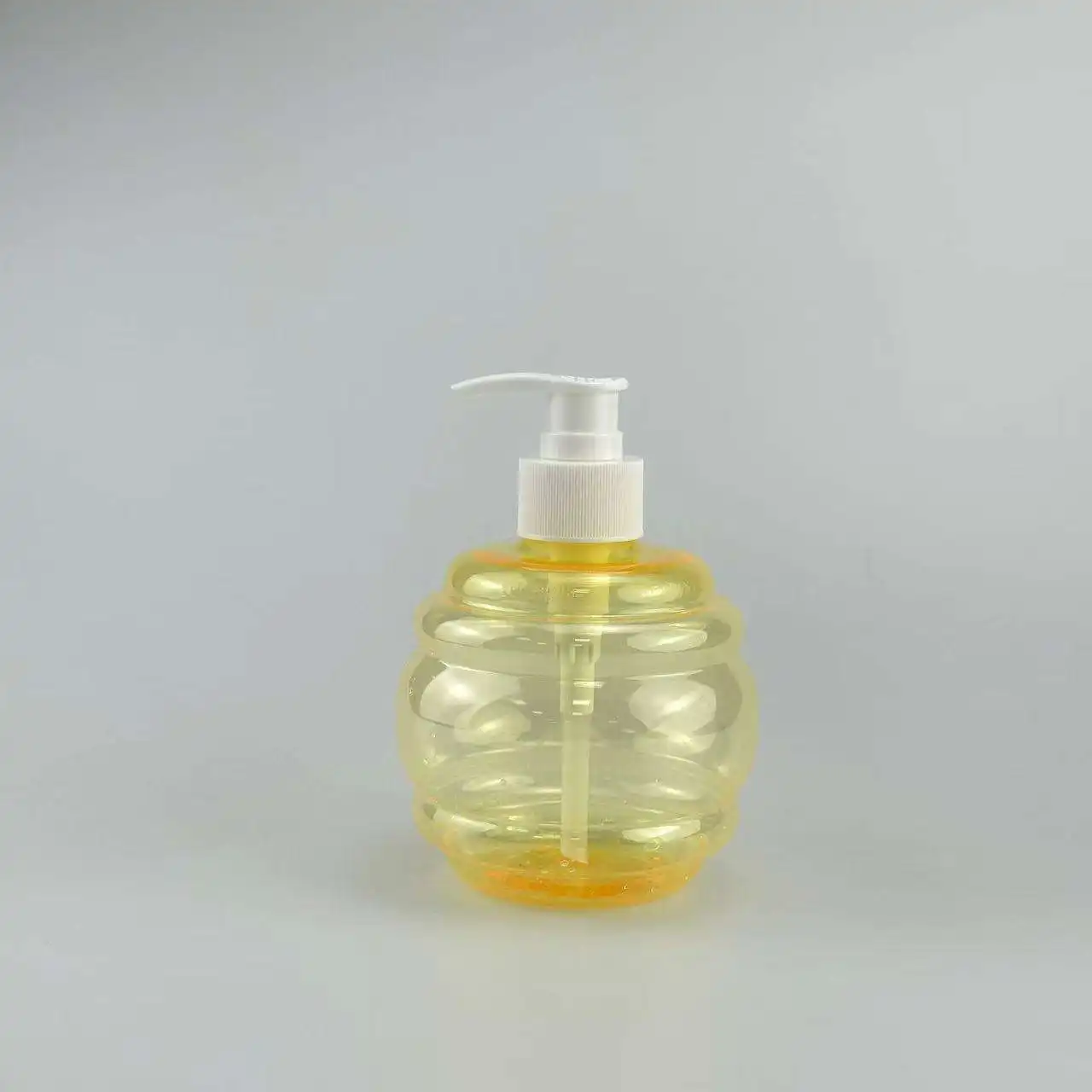 350ml New Gradient Pump Head Empty Bottle Unique Design Plastic Vessel For Hand Wash And Shampoo Storage