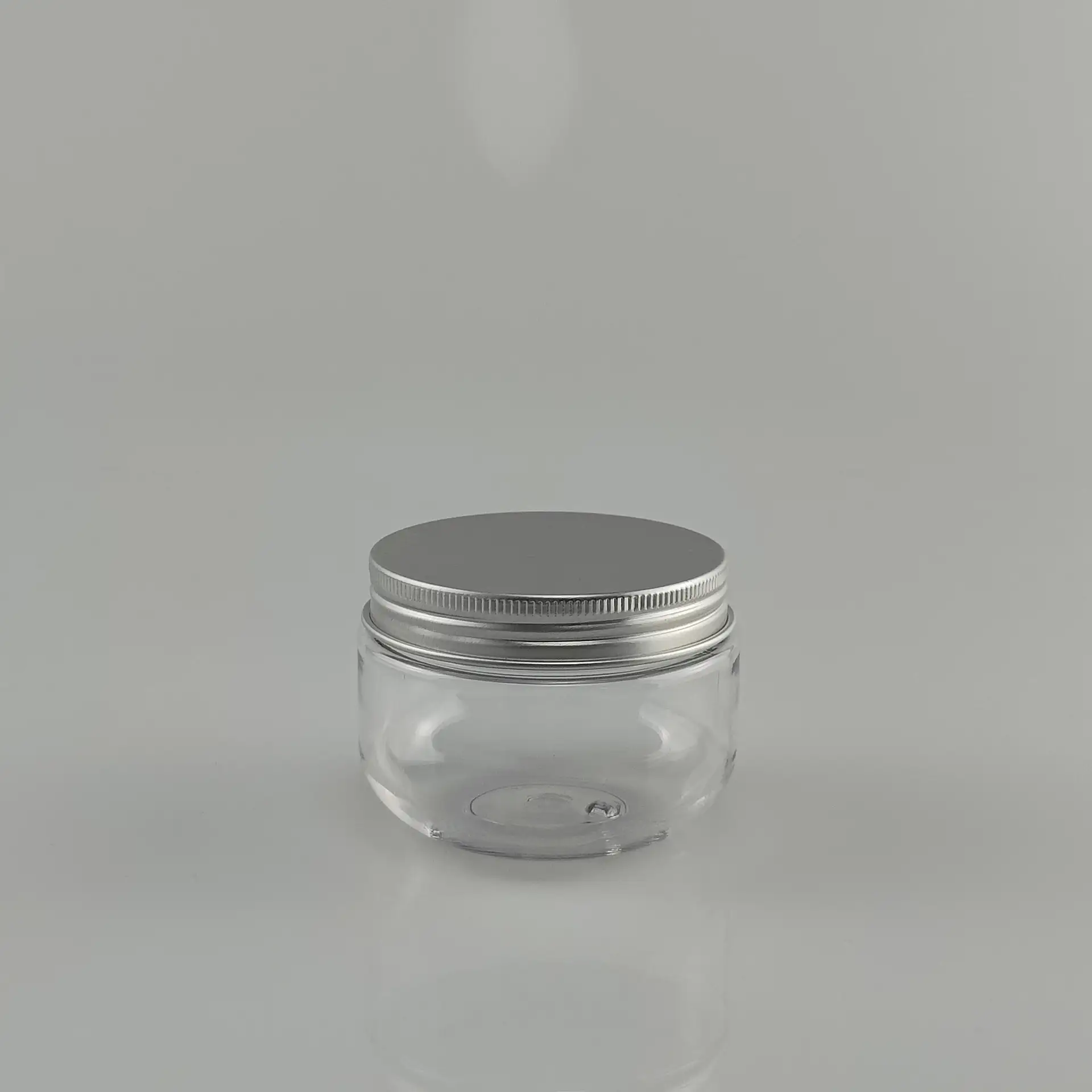 Transparent plastic aluminum cap small bottles