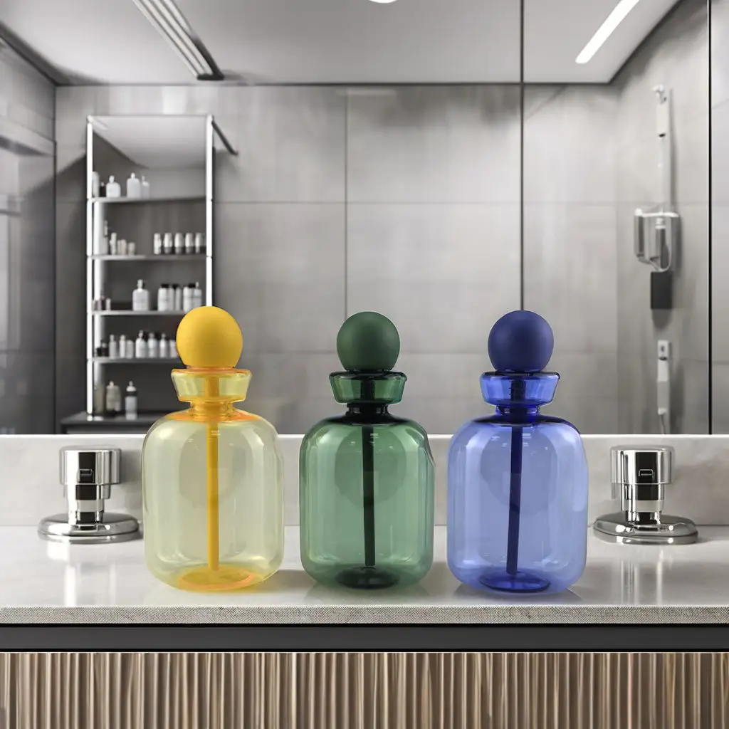 Squeeze flat mouthwash bottle