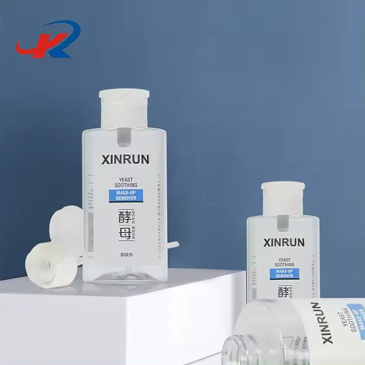 500ml Plastic Pet Pump Dispenser Bottle for Facial Toner Nail Polish Remover Liquid Cosmetic