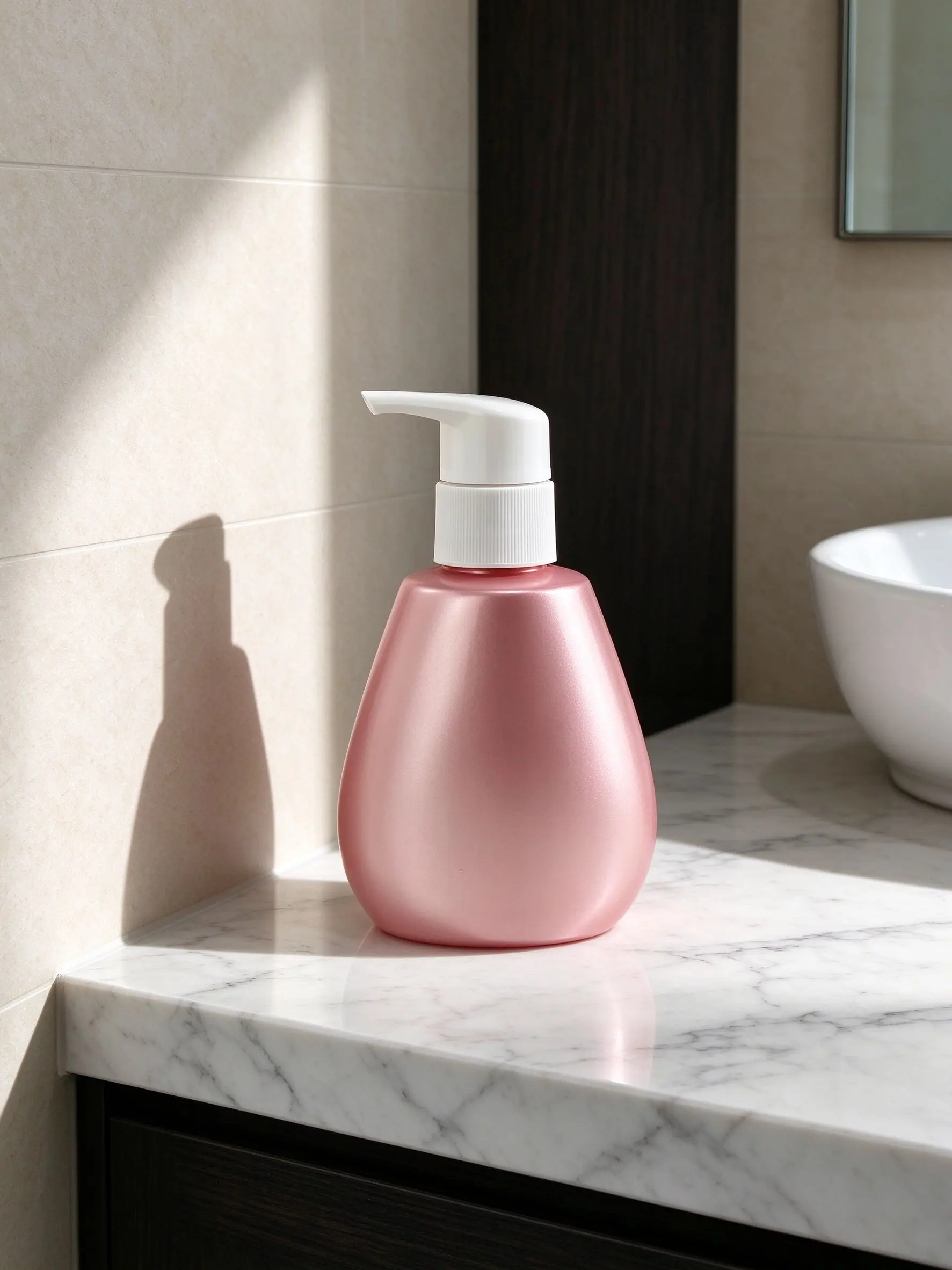 Pink 150ml Kids Flat Plastic Pump Bottle Maternal Infant Care For Baby Body Wash Hand Sanitizer