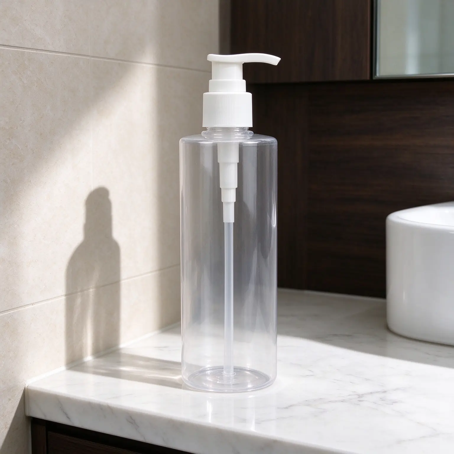 Wholesale 280ML PET Hotel Hair Care Pump Bottle Shampoo Body Lotion Cosmetic Container