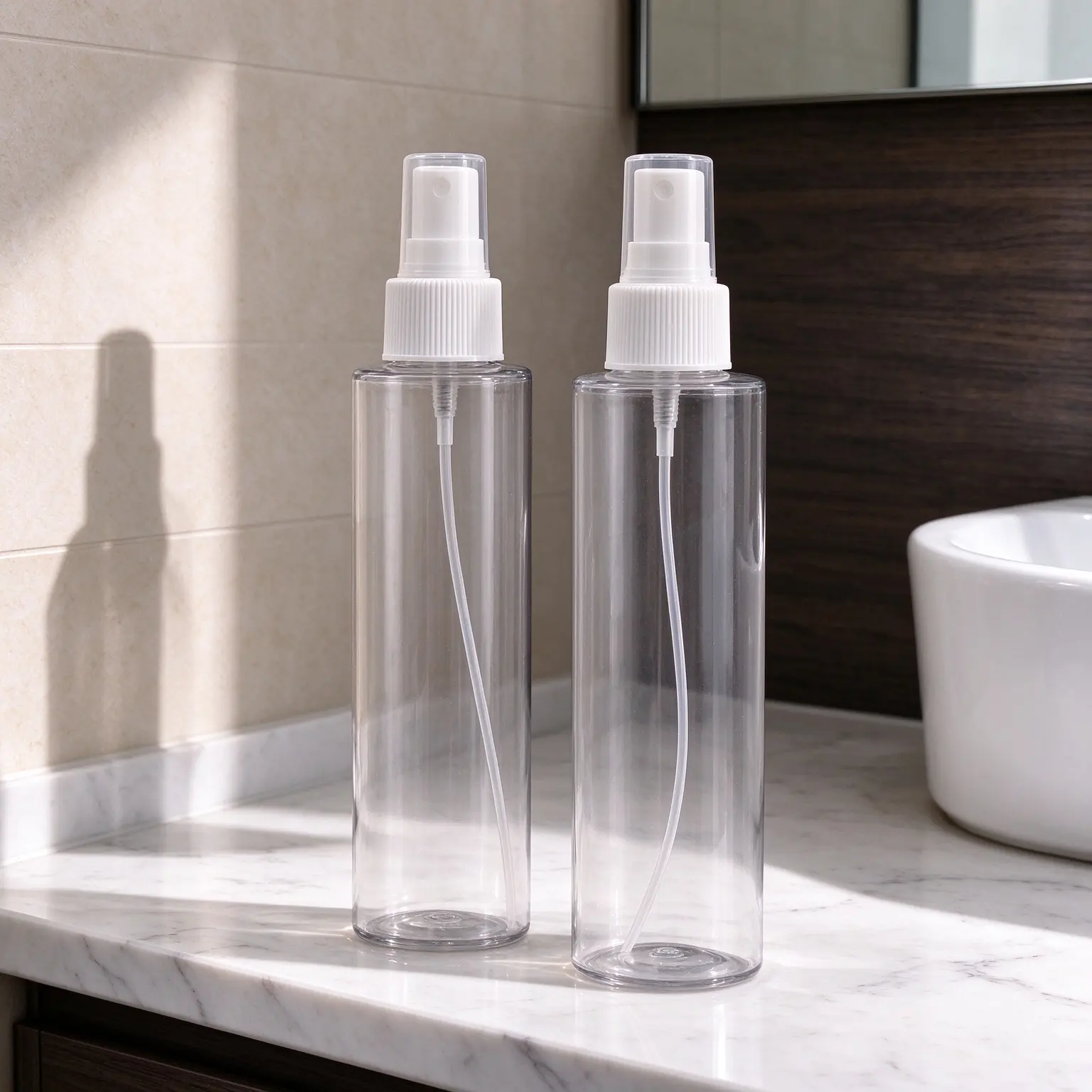 Multi Size Custom Cosmetic Bottle With Pump For Lotion Serum Toner Shampoo Storage