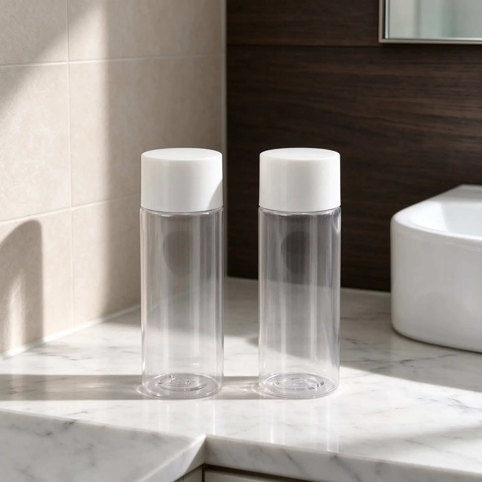 35ml Custom Round Polyester Bottle Screw Cap Body Lotion Container