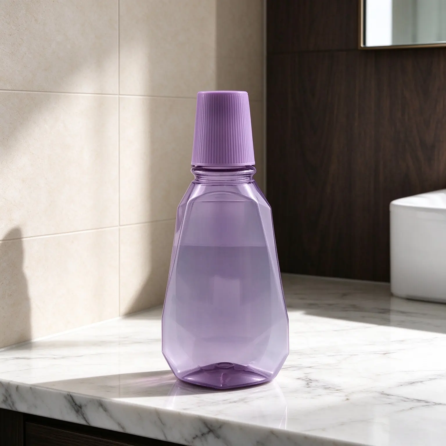 Oral care liquid packaging bottle