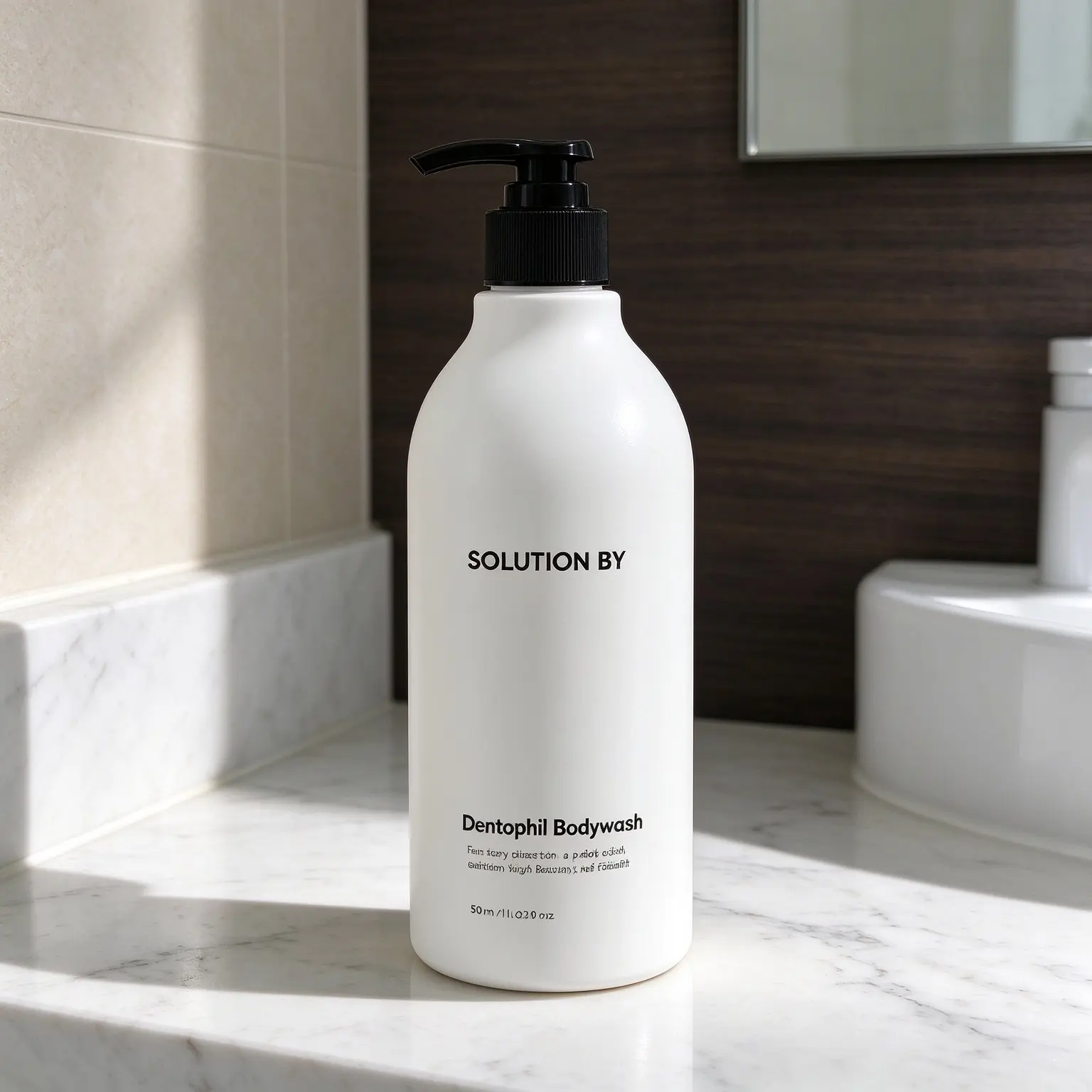 Hygienic 500ml White Boston Roundbottle PET Pump Silk Screen Print For Shampoo Facial Cream,Supports customization.