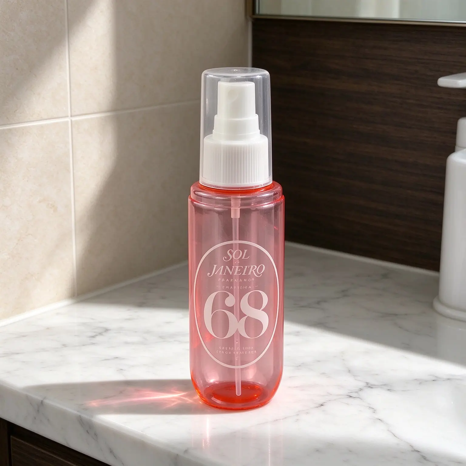 90ml Pink Small Round Plastic Bottle Lotion Pump Custom Logo Printed Sealed Liquid Packaging