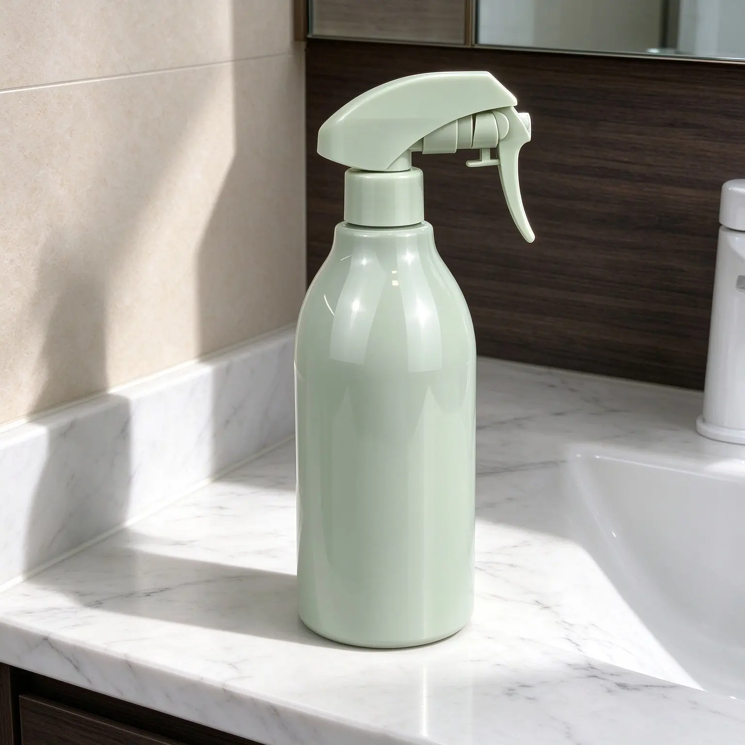 500ml Mint Green PET Multipurpose Spray Bottle For Household And Gardening Packaging