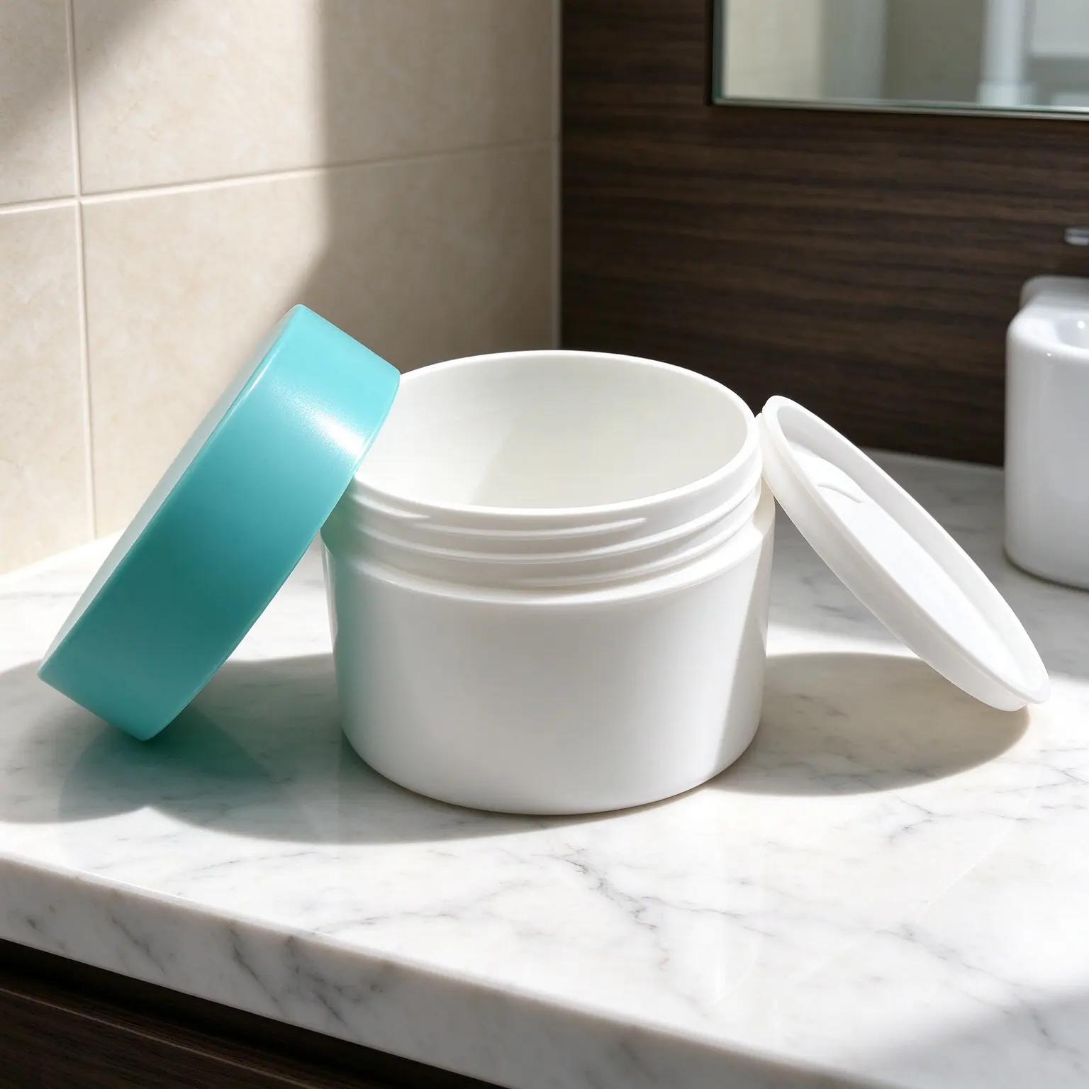 50g Frosted Plastic Cream Jar with Lid, Custom Pet Skincare Butter Cosmetic Container