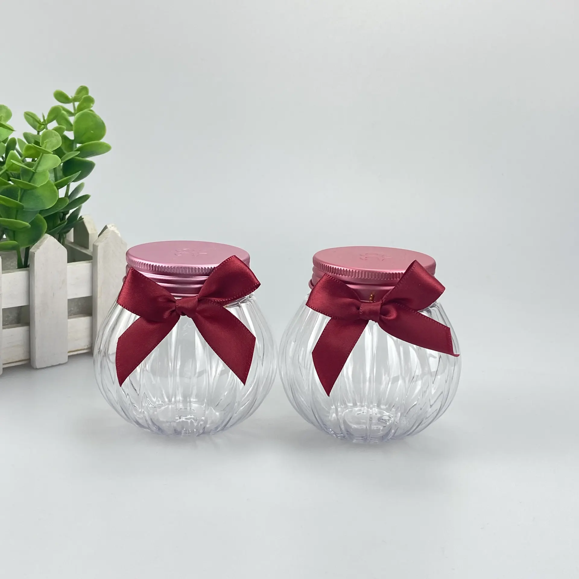 150ml-transparent-pumpkin-pie-plastic-bottle-bow-decoration