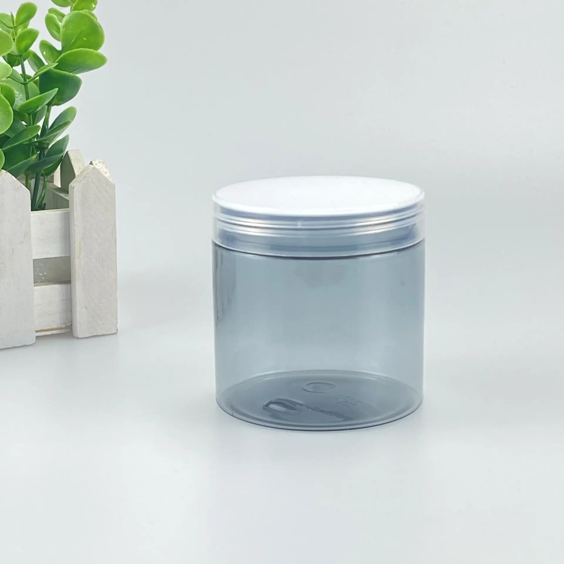 200ml Black Transparent Wide Mouth Sealed Plastic Bottle Drop Proof Custom Skincare Container