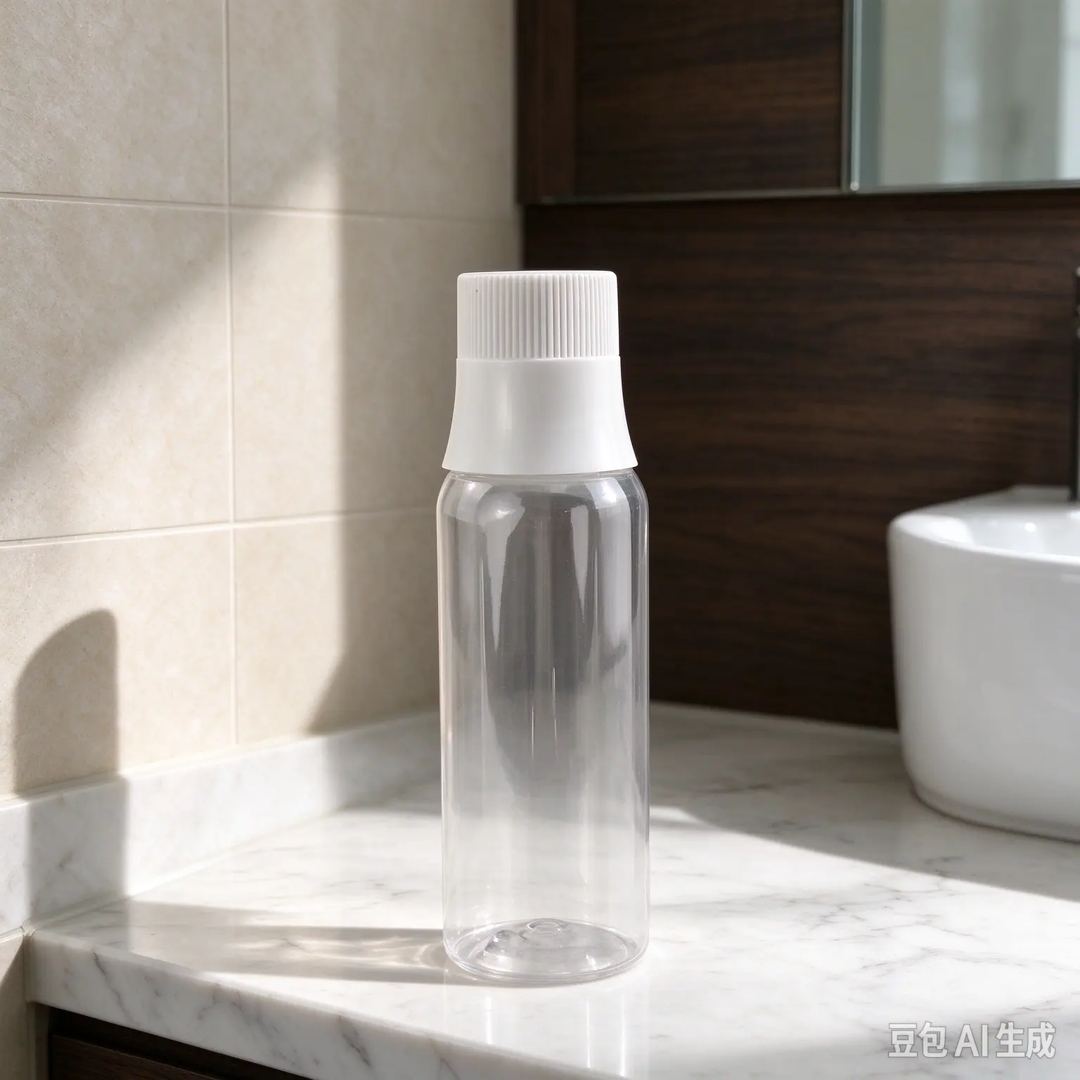 Custom 100ml Transparent PET Oral Care Bottle Screen Printed Logo Mouthwash Shampoo Industrial Packaging Vessel