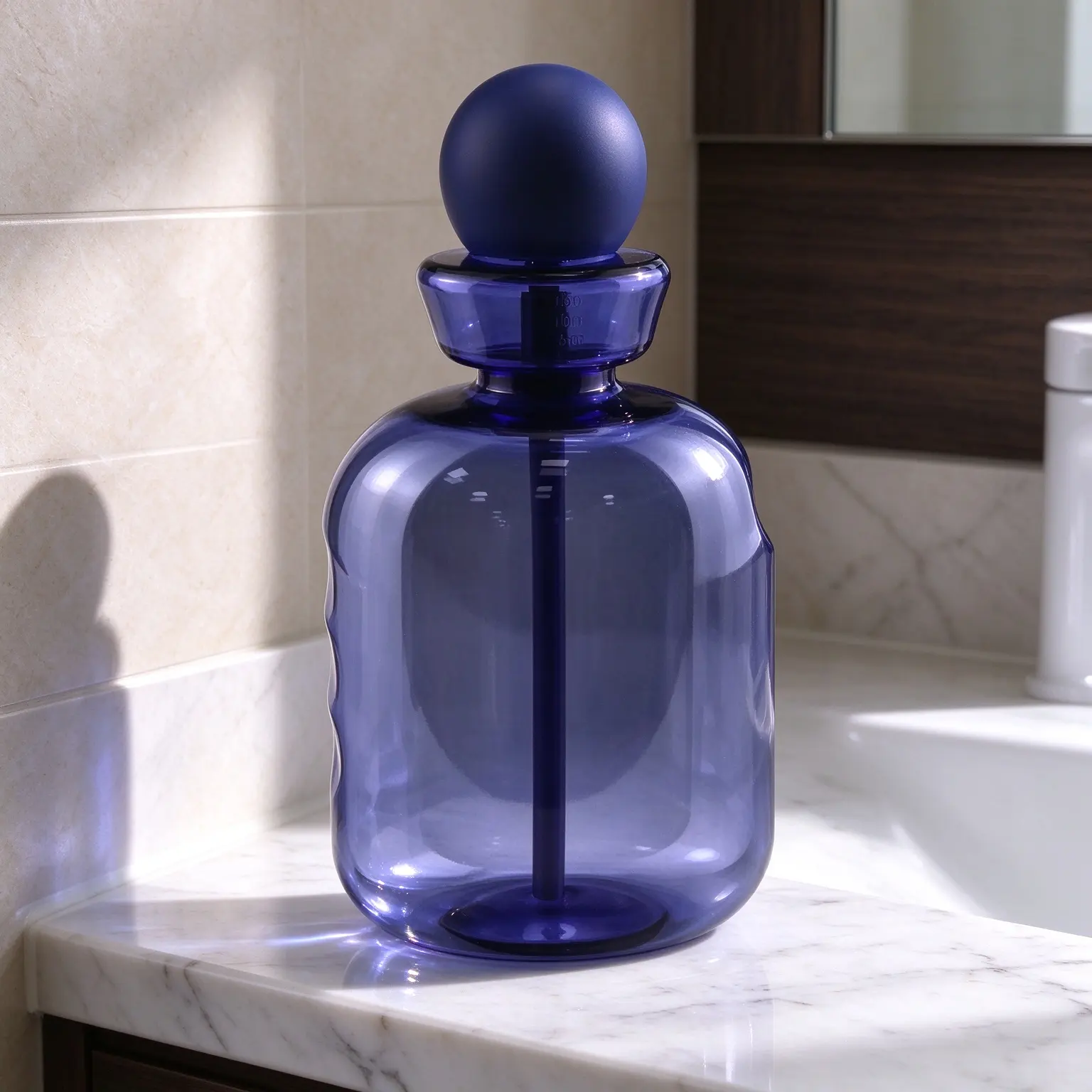 410ml New Material Custom Color PET Mouthwash Bottle With Round Cap
