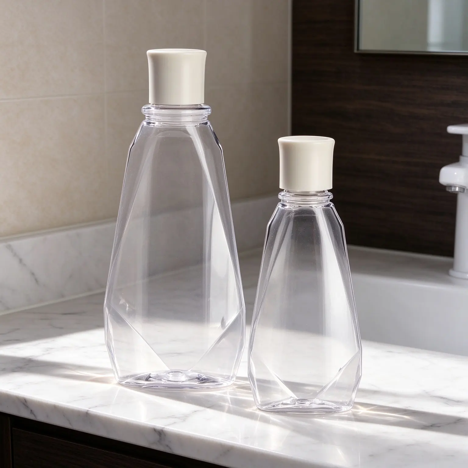 60ML 80ML PET Mouthwash Bottle Oral Care Travel Home Stain Whitening Container