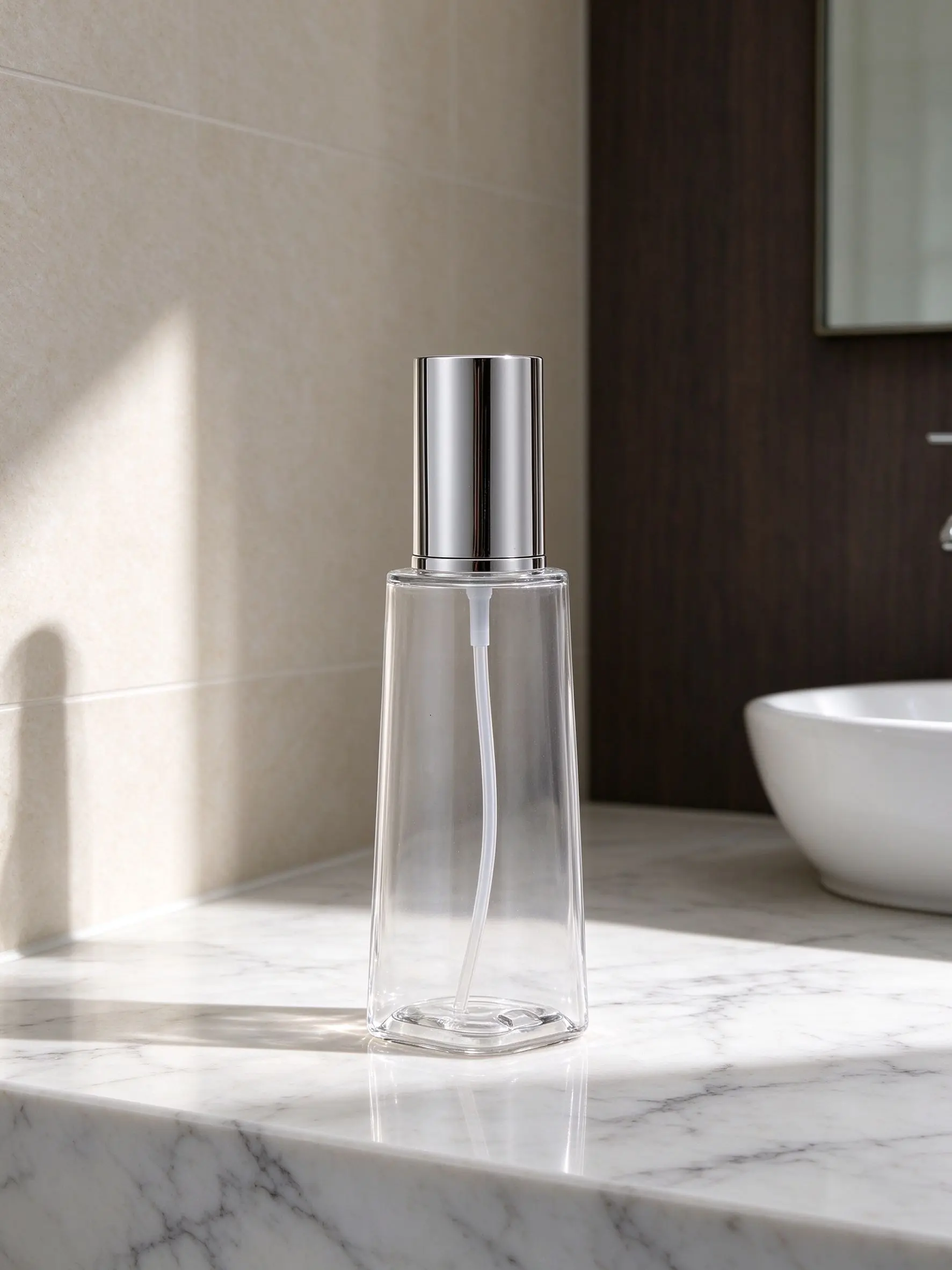 clear-tapered-pet-spray-bottle-silver-cap-pet-care