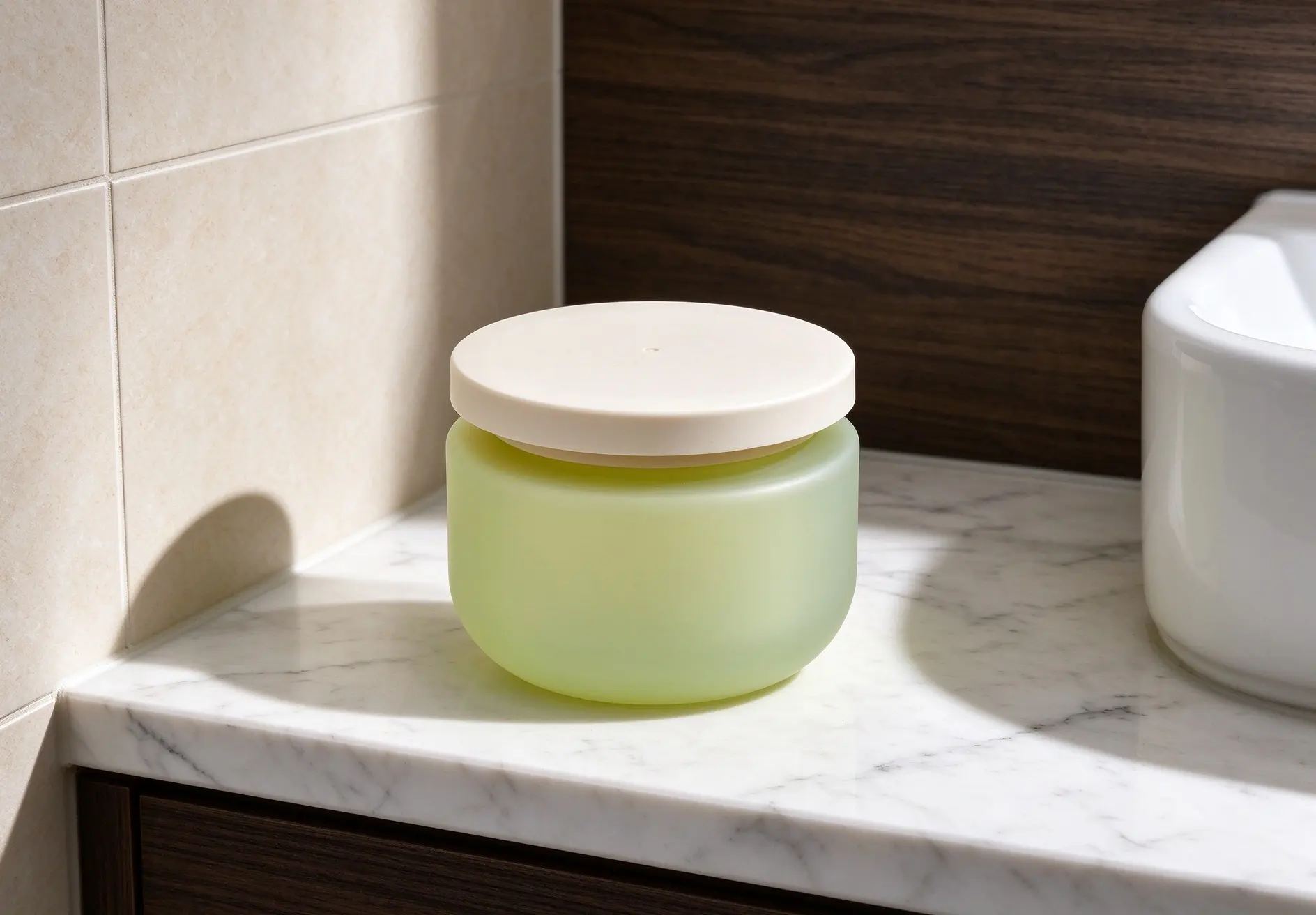 Matte Green PET Cream Jar Pet Paw Balm Container