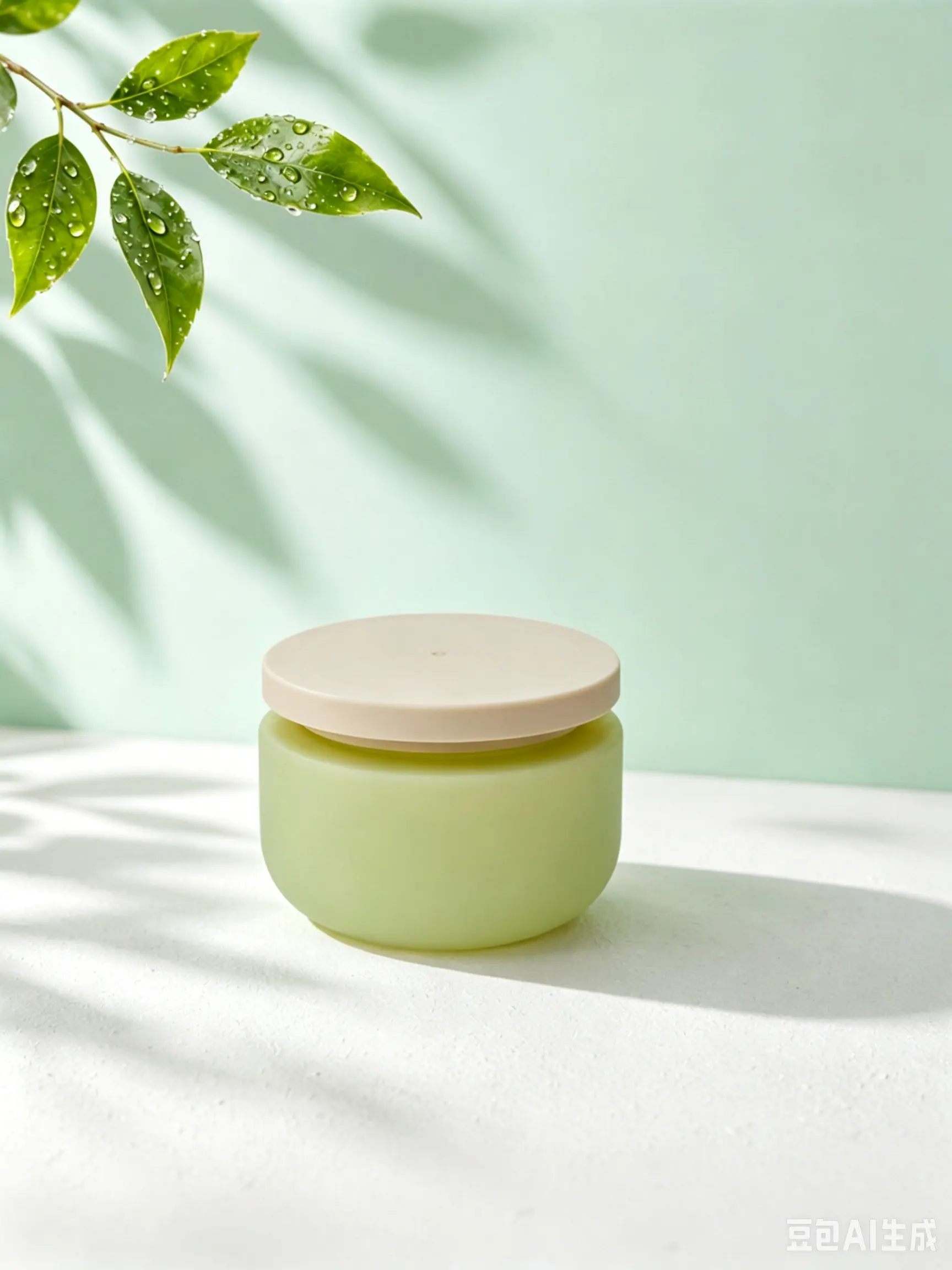 Matte Green PET Cream Jar Pet Paw Balm Container