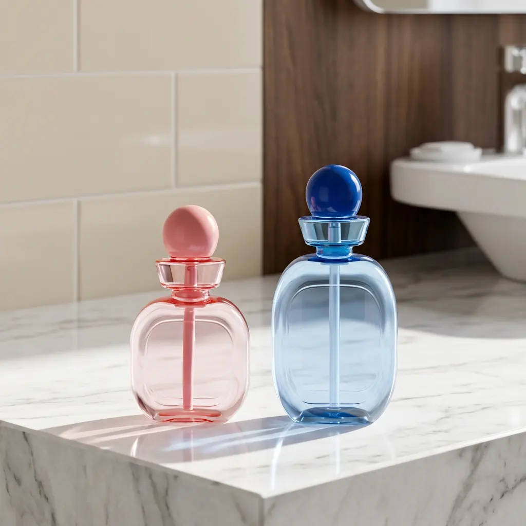 460ml PET empty mouthwash plastic bottle, pump dispenser, multi-color liquid storage container