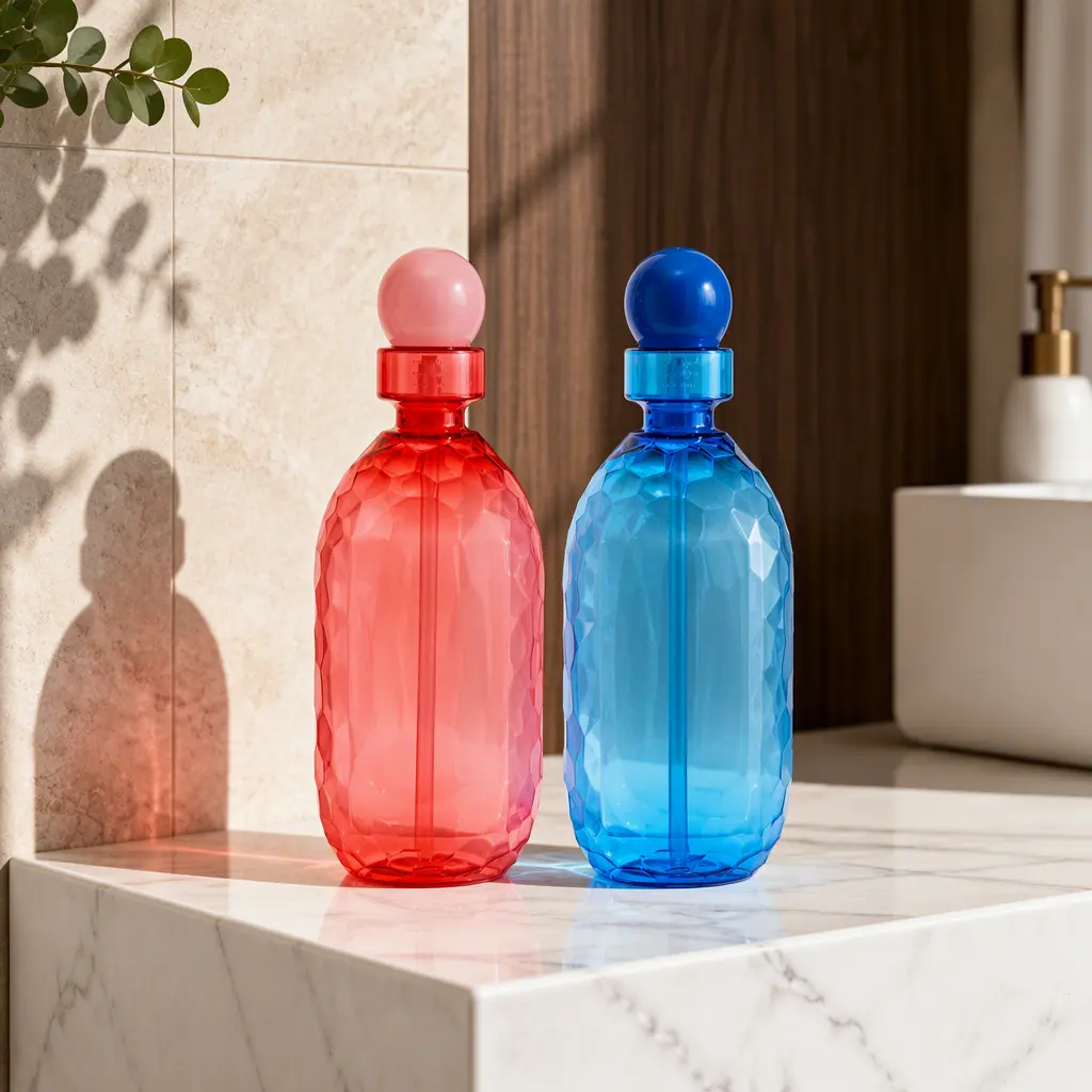 200ml PET mouthwash bottle with measured pump dispenser, multi-color empty plastic bottle for oral care liquid packaging