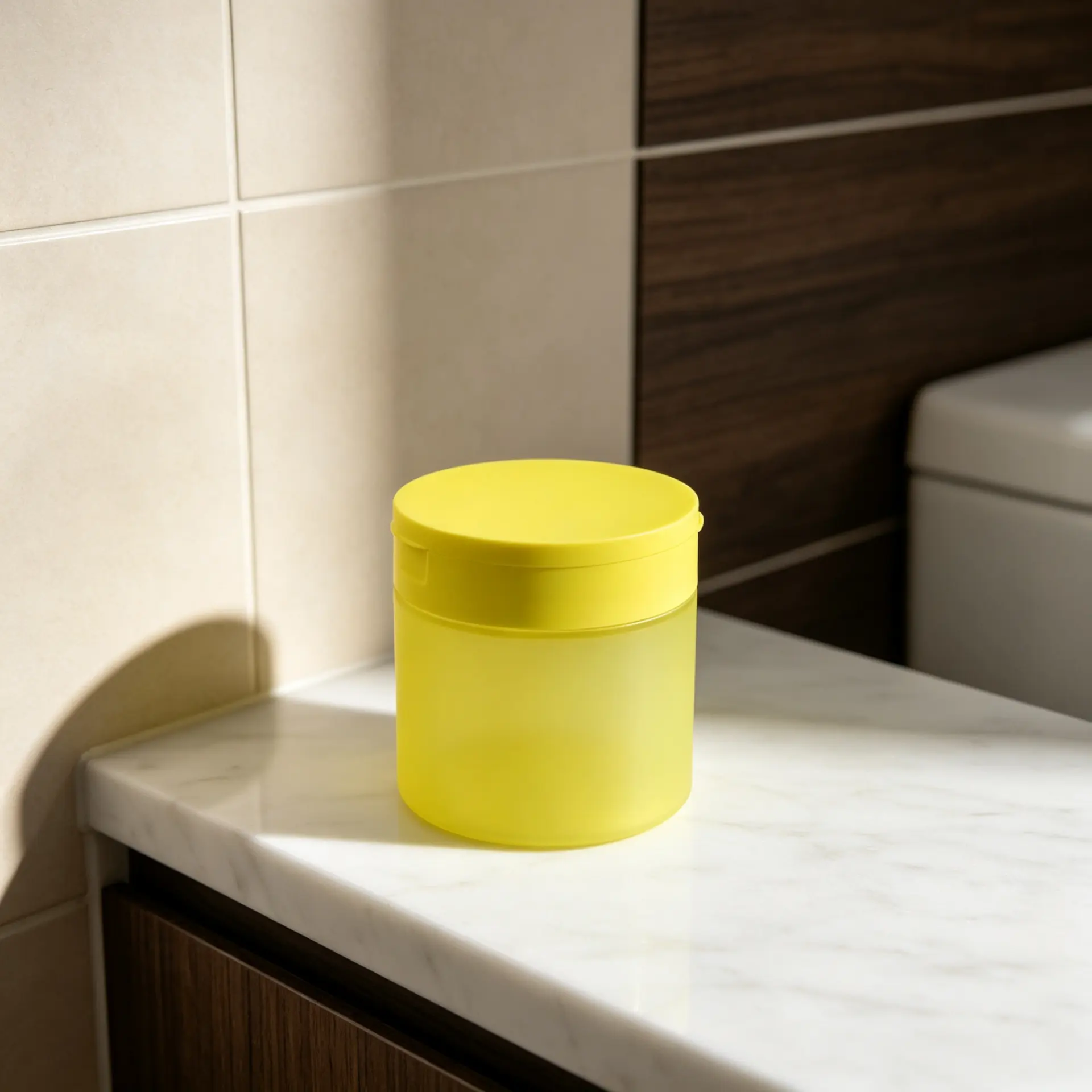 200ml matte finish PET flip top jar, plastic cosmetic lotion container with PP base, food storage jar