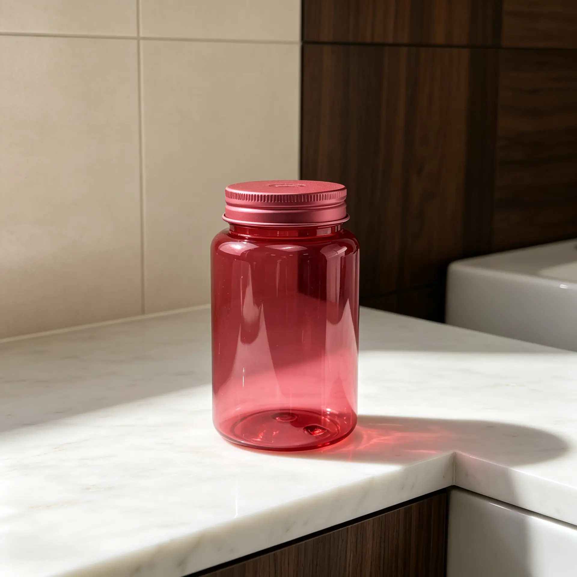 330g PET plastic screw top jar, food grade cosmetic container for fragrance deodorant face cream