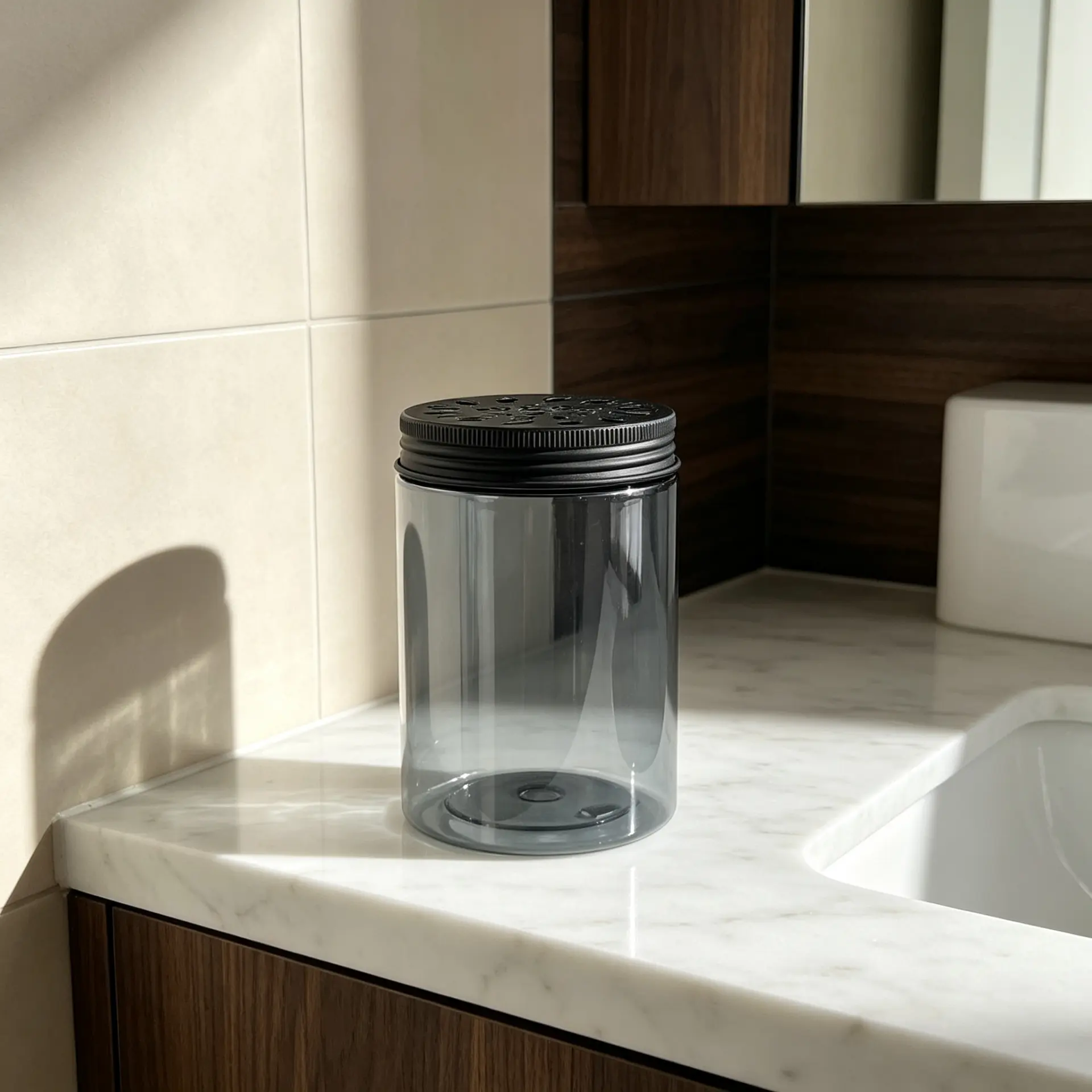 300g food grade PET screw top jar, cosmetic packaging container for fragrance deodorant face cream skincare