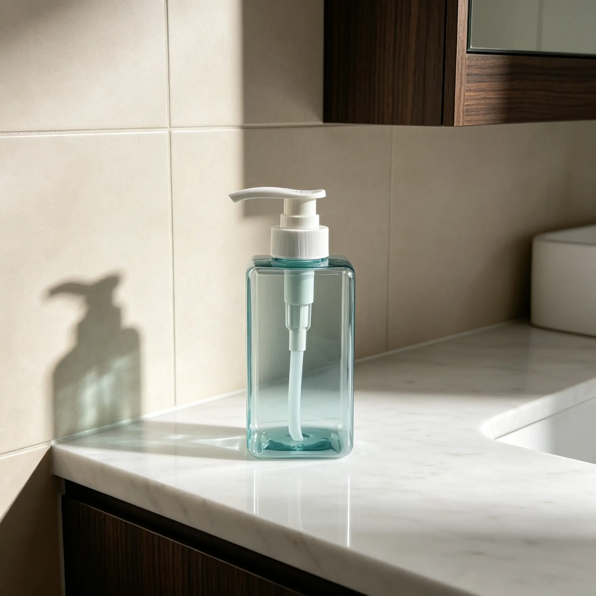 430ml PET plastic lotion pump bottle custom color, empty cosmetic container for shampoo perfume essential oil cream