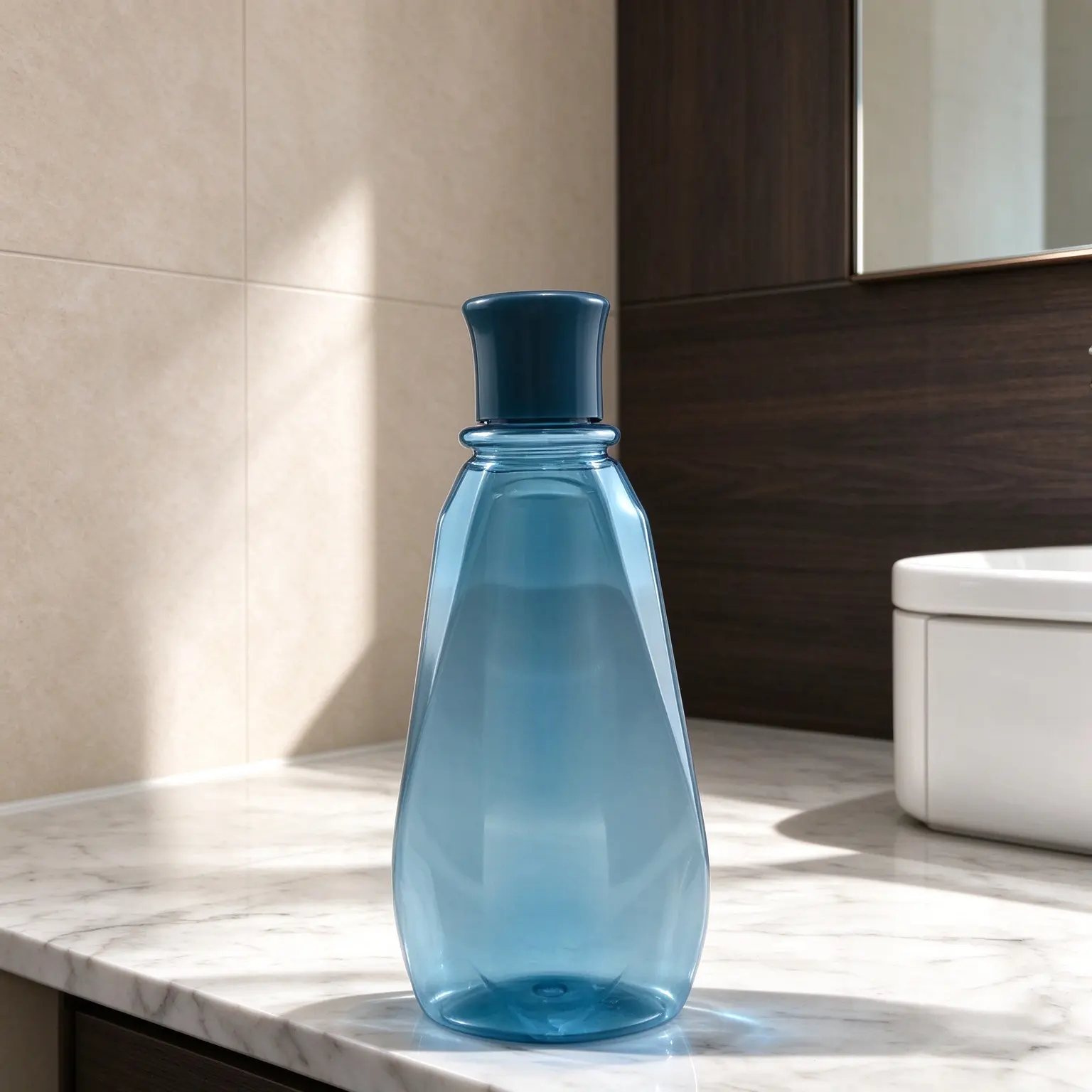 200ml PET mouthwash bottle, portable travel size plastic oral care packaging bottle